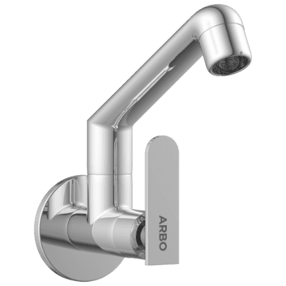 IX-2808 Sink Cock With Swinging Spout With Wall Flange (Wall Mounted Model) view 2