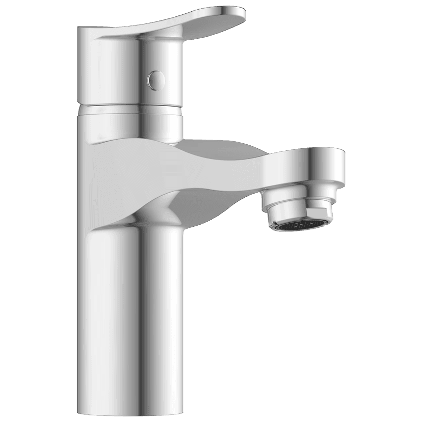PR-2127 Single Lever Basin Mixer With Braided Hoses (Table Mounted Model) view 2