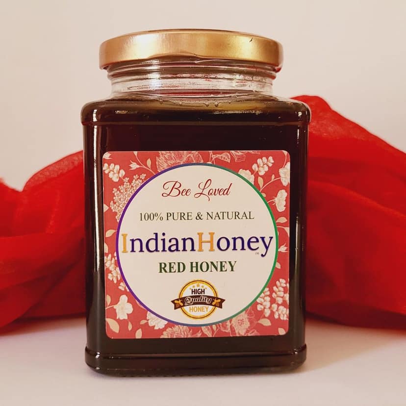 IndianHoney Red Honey � 100% Natural & Unprocessed | Sourced from Indian Forests | Rich in Antioxidants | No Added Sugar (500gm) view 2