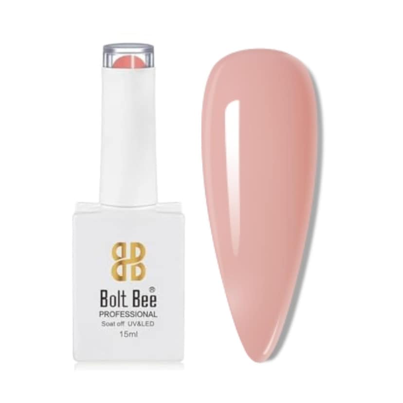 Bolt Bee NudeColor Gel Nail Polish Soak Off UV Gel DIY at Home Manicure Salon Nail Art (116, 15ml) Bolt Bee NudeColor Gel Nail Polish Soak Off UV Gel DIY at Home Manicure Salon Nail Art (116, 15ml) - 116 / 15 ml (Pack of 1)
