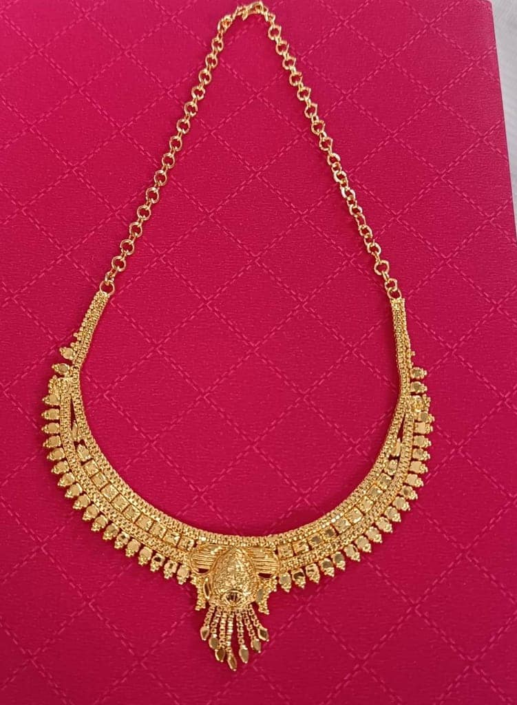 Indian Traditional Gold Plated Necklace Set for Women view 2