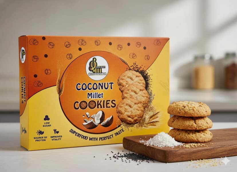 Success Arrow Superfoods Coconut Millet Cookie Pack of 3 -75 gm each view 2