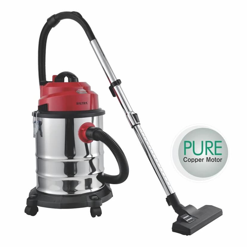 BALTRA Wet/Dry Vacuum Cleaner 1400W 30L Dust Collector, 2 Years Warranty (Red/Black) view 2