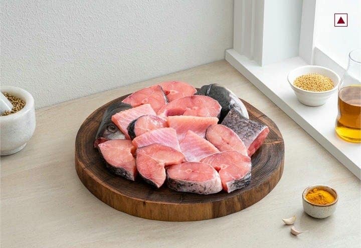 Rohu / Rui -Bengali cut with full Head (700g to 750g Pack) view 2
