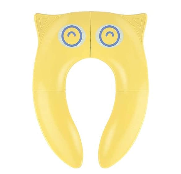 INOVERA Portable Baby Toilet Seat Foldable Western Kids Potty Trainer Cover for 0.5 to 5 years Child Toddler Boys Girls Travel (Yellow) INOVERA Portable Baby Toilet Seat Foldable Western Kids Potty Trainer Cover for 0.5 to 5 years Child Toddler Boys Girl