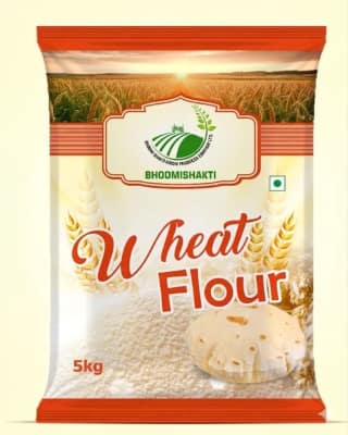Bhoomi Shakti Premium Wheat Flour Atta 5 kg Natural and Fresh