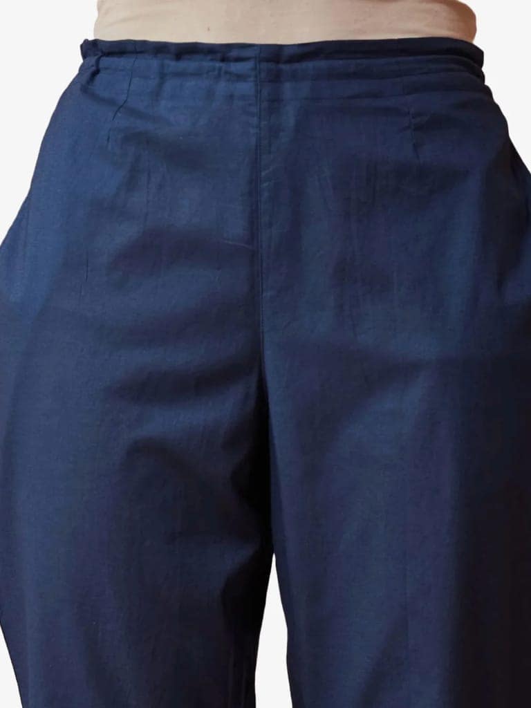 Women's Solid Cotton Trousers view 2