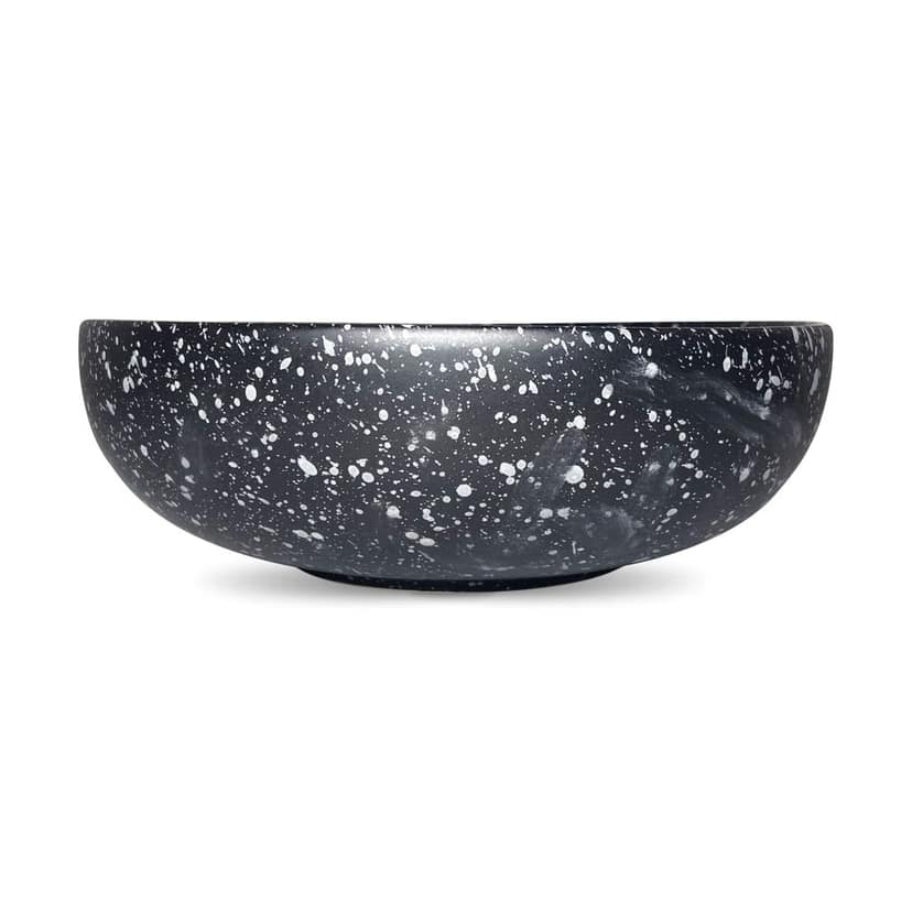 Ceramic Dining Studio Collection Matte Black with Droplets Ceramic 700ML Serving Bowl view 2