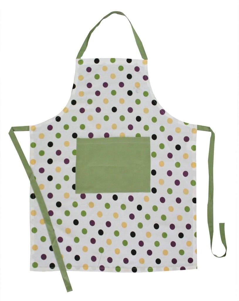 Airwill, 100% Cotton Designer Printed Aprons, Sized 65cm in Width & 80cm in Length with 1 Center Pocket, Adjustable Buckle on Top and 2 Long Ties on Both 2 Sides. Pack of 1 Piece view 2