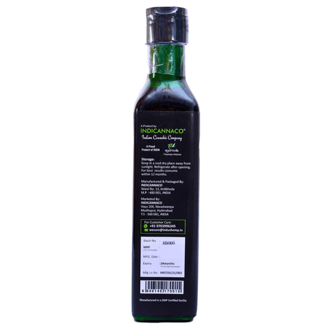 INDUS HEMP - Hemp Seed Oil | Raw Cold Pressed | Omegas 3, 6 & 9 | 100 ml | Amino Acids | Loaded with Antioxidants view 2