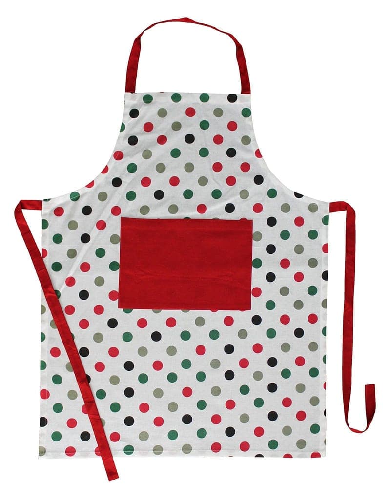 AIRWILL, 100% Cotton Designer Printed Aprons, Sized 65cm in Width & 80cm in Length with 1 Center Pocket, Adjustable Buckle on Top and 2 Long Ties on Both 2 Sides. Pack of 1 piece view 2