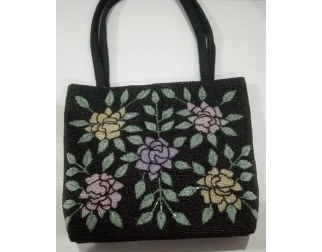 Beaded Work Bag with A Zipper (Model - 1)