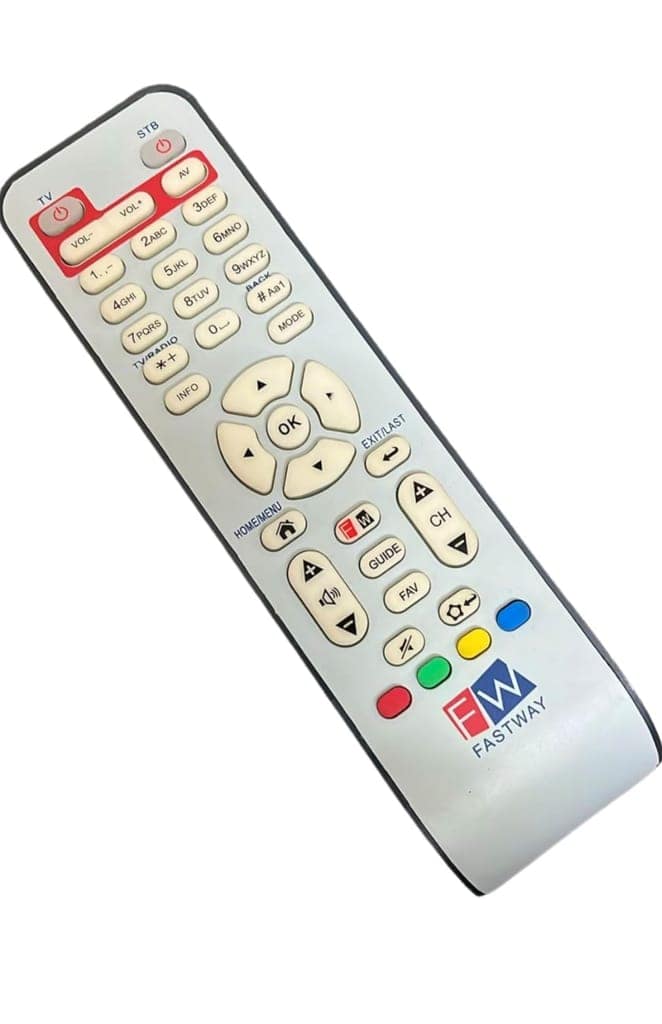 FAST WAY Set Top Box Remote Control ORIGINAL view 2