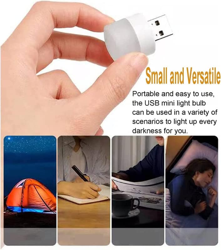 BREEPREE Mini USB Portable LED Night Light Pack of 10 view 2