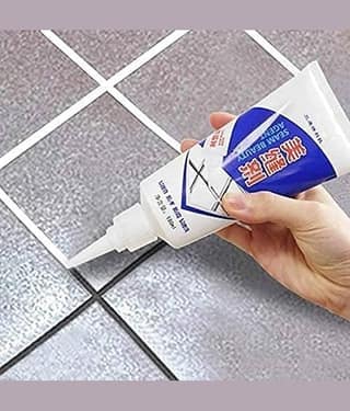 Waterproof Tile Gap/Crack/Grout Filler Water Resistant Silicone Sealant for DIY Home Sink Gaps/Gaps Filler Tube/Tiles Gaps/Grouts Repair Filler Tube