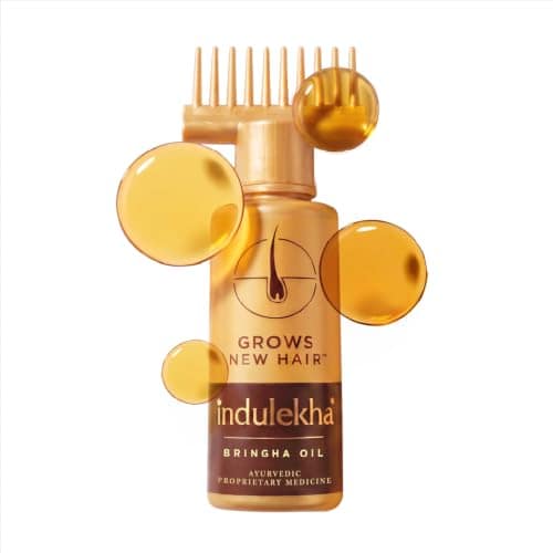 Indulekha Ayurvedic Hair Growth Oil with Bringha, Rosemary, Amla | Clinically Proven to reduce Hair Fall and Grows New Hair | 100% Ayurvedic | For men and women, 250ml Indulekha Ayurvedic Hair Growth Oil with Bringha, Rosemary, Amla | Clinically Proven t view 2