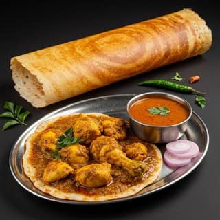 Kodi Kura With Dosa