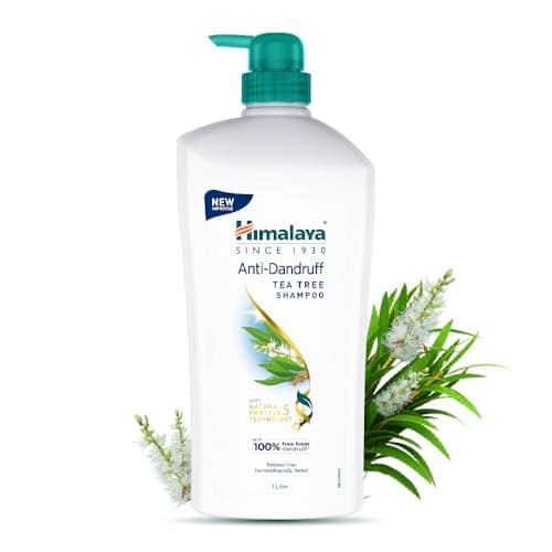 Himalaya Anti Dandruff Shampoo With Tea Tree Removes Dandruff & Soothes Sclap, 1000 ml Himalaya Anti Dandruff Shampoo With Tea Tree Removes Dandruff & Soothes Sclap, 1000 ml - White / 1 l (Pack of 1) view 2