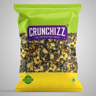 Crunchizz SESAME CANDY (CHIKKI) I (Black Sesame Seed Based) I 300 Grams I Pack Of One