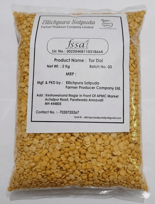 Ellichpura Satpuda FPO Tur Dal 2 kg Premium Quality Split Pigeon Pea