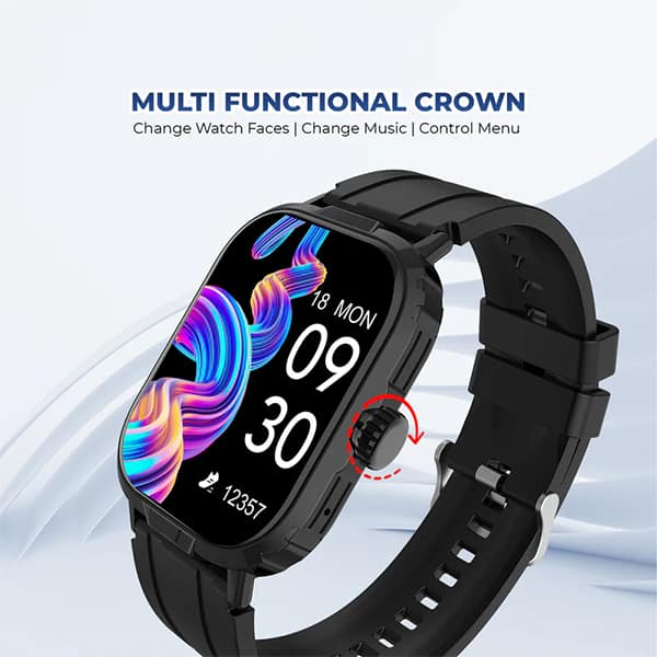 Gizmore GizFit NEXO Smart Watch Gizmore GizFit NEXO Smart Watch - Black view 2