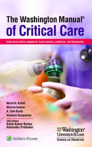 The Washington Manual of Critical Care (SAE) 1st Edition 2022