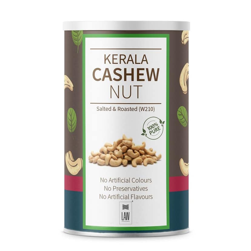 Premium Quality Cashew (W 210) from Kerala – (Salted & Roasted) – 500 gm view 2