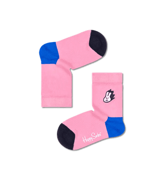 Happy Socks Kids Embroidery Bunny Sock