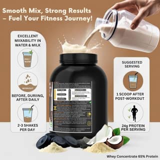 Nitrotech Whey Protein Powder | Muscle Recovery supplement | Delicious Flavor 2kg / 1.81Kg