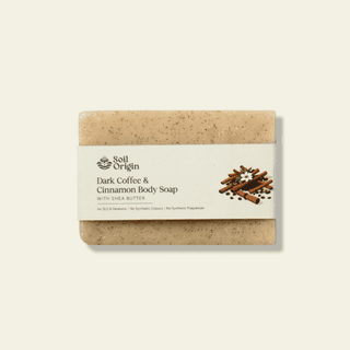 ⁠Dark Coffee and Cinnamon Body Soap With Shea Butter - 100 Gm