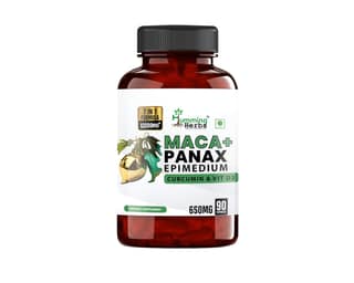Humming Herbs Maca with Panax Ginseng Supplements 7200mg | Maca Root Extract Powder | Increase Stamina and Build Muscle, 90 Capsules
