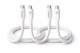 Tarendra 120W PD Fast Charging Type C to Type C Cable 1.5 Meter 5 Core Nylon Braided, Supports VOOC, SuperVOOC, Dash, Dart, Warp, Compatible with iPhone 15/16, Samsung Galaxy S24/S23, OnePlus 12/11, Realme, Redmi, iPad