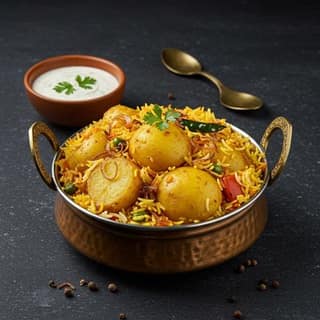 Aloo Dum Veg Biryani