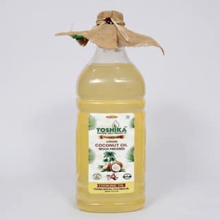 Toshika Virgin Coconut Oil Wood Pressed (5 Litres) - 5 L - One plastic bottle