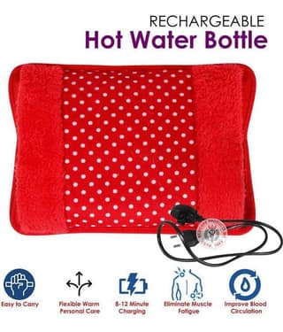 Mcp Velvet Hot Water Bag For Muscle & Joint Pain Relief (Pack of 1) Assorted Colours