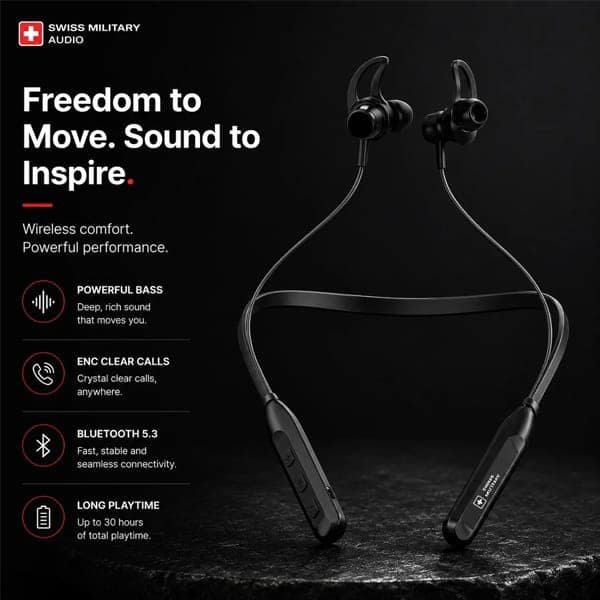 Swiss Military Audio VIBE Neckband view 2