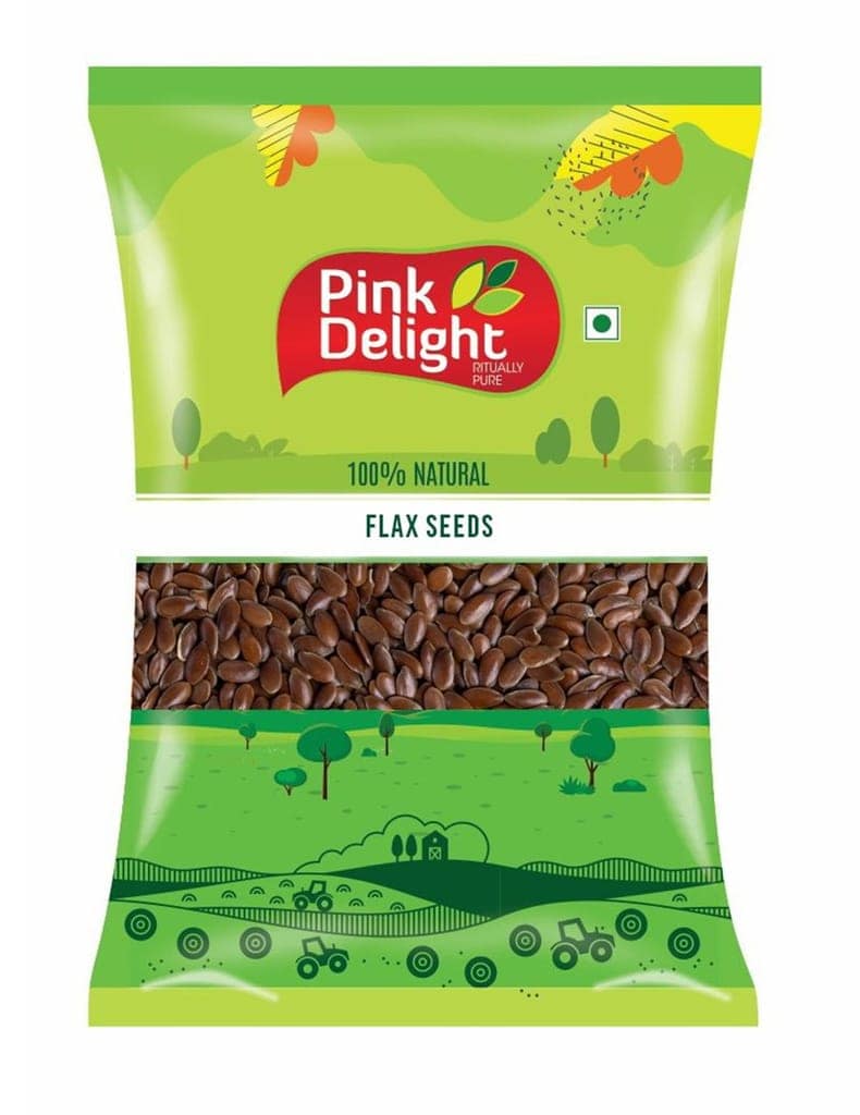 Pink Delight | Flax (alsi) Seeds | Dried Seeds | 100 Gm Pack