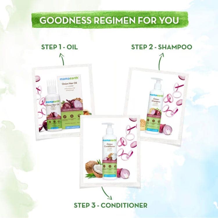 Mamaearth Onion Shampoo (250 ml each) - Pack Of 2 view 2