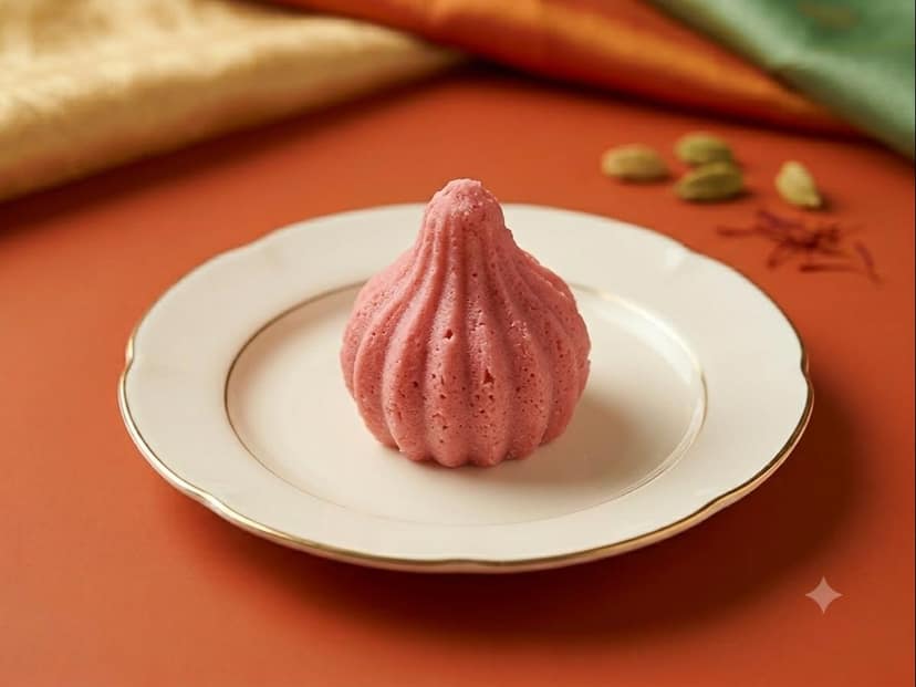 Ghasitaram's Special Kesar Mawa Modak (200g) - White, Yellow & Pink view 2