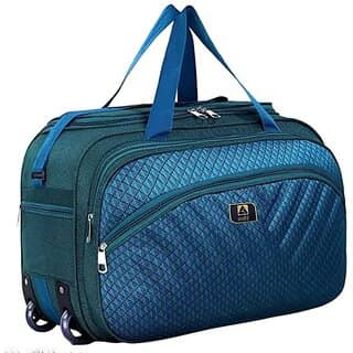 Avila 60 L Strolley Duffel Bag - 60 L 20 INCH Luggage Bag Travel Bag For Men Women Duffle Luggage Trolly Bags - Green - Large Capacity