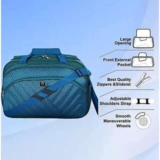 Avila 60 L Strolley Duffel Bag - 60 L 20 INCH Luggage Bag Travel Bag For Men Women Duffle Luggage Trolly Bags - Green - Large Capacity view 2