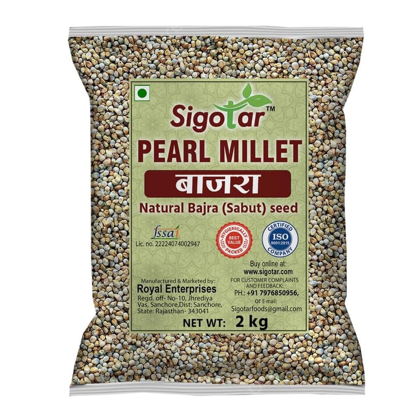 Bajra Seeds, Natural Pearl Millet for Energy & Wellness, 2 kg