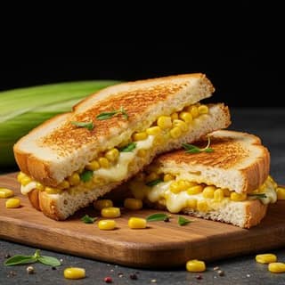 Grilled Cheese Corn Sandwich