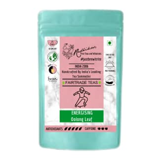 ENERGISING Oolong Leaf - Natural Energy Boost and Mental Clarity (50 gm - Makes 25 Cups of Tea) by M/S RADHIKAS FINE TEAS AND WHATNOTS
