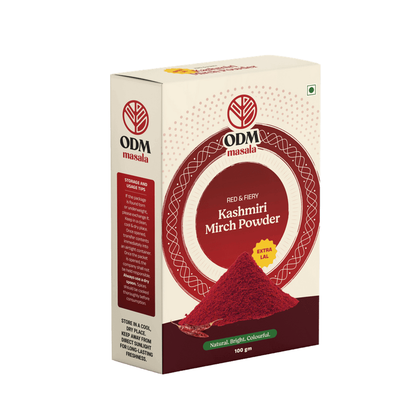 ODM Masala Kashmiri Mirch Powder (Kashmiri Red Chilli) - Rich Colour