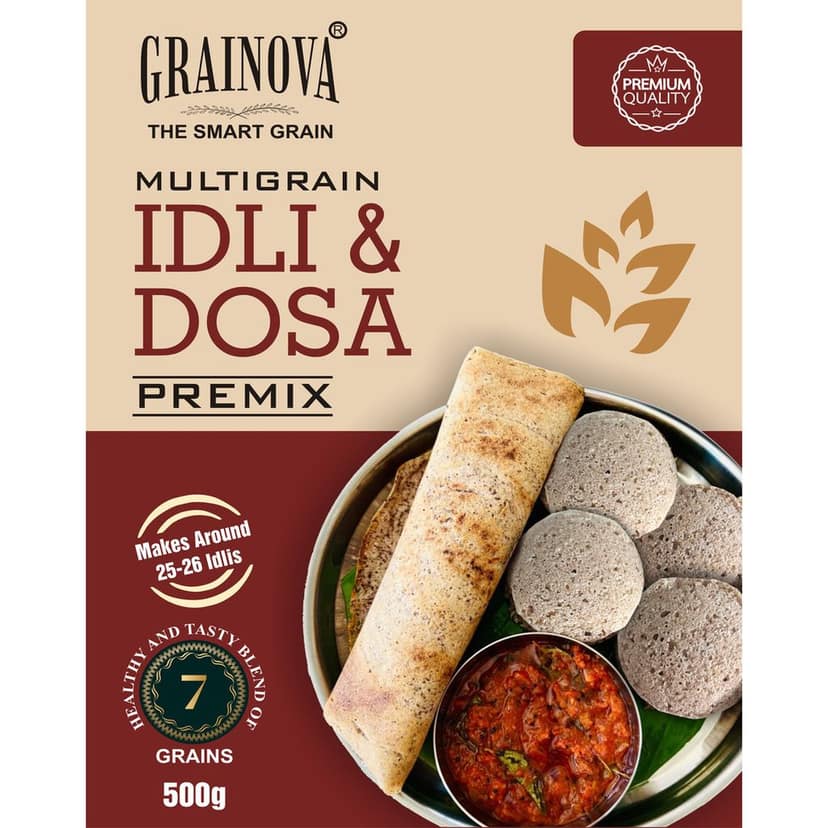 GRAINOVA Idli Dosa Premix | Idli Dosa Batter | Idli Dosa Mix | Multigrain Idli Dosa view 2