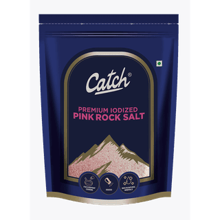 Catch Premium Iodized Pink Rock Salt || 1000 Grams