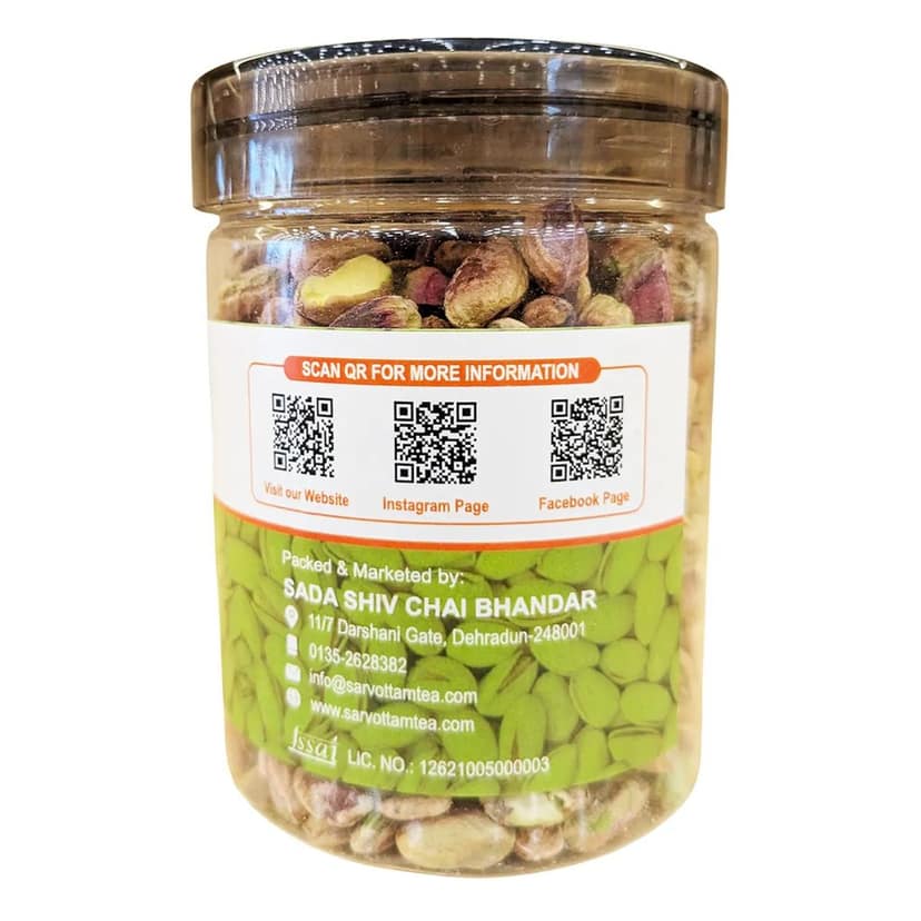 Sarvottam Premium Pista Giri 250g Box | Natural Shelled Pistachios | Rich in Protein & Fiber | Healthy Crunchy Snack | Perfect for Gifting & Daily Nutrition view 2