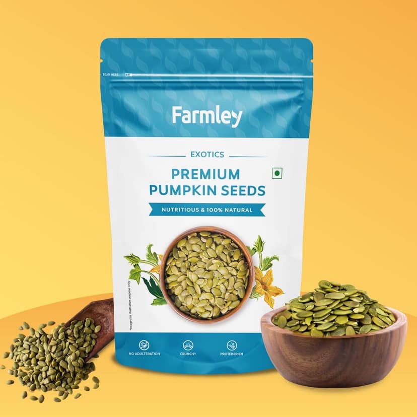 Farmley Premium Seeds Combo Pack for Eating | Total 400g each 200g | Healthy Breakfast Diet | Sunflower Seeds 200g | Pumpkin Seeds 200g