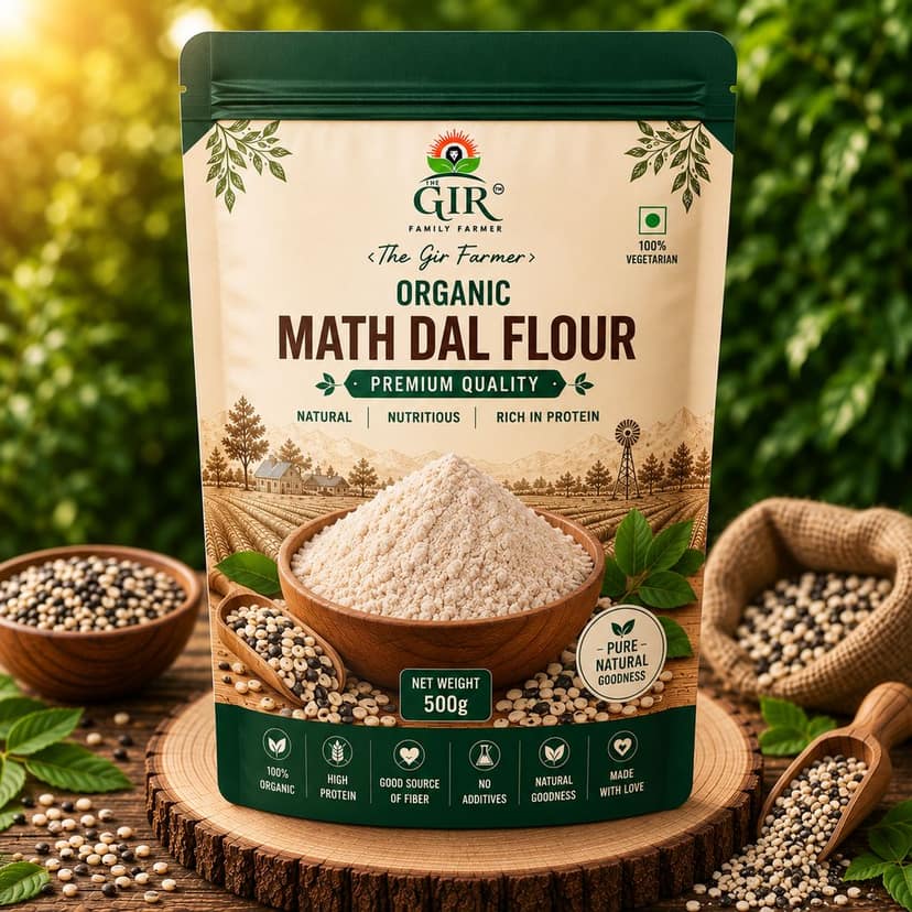 Organic Math Dal Flour - Premium Quality